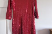 red sparkly dress