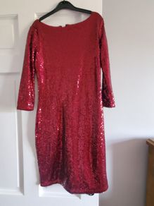 red sparkly dress
