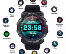 Sports Heart Rate Blood Pressure Smart Watch for Android & iOS Waterproof