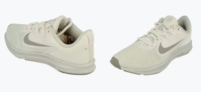 Nike Downshifter 9 White Running Shoes - Size 5