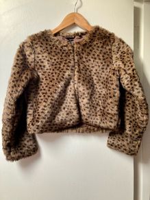 Next faux fur jacket 9-10y