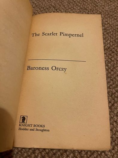 The Scarlet Pimpernel (Baroness Orczy)