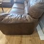 Brown Leather Sofa Set of 3x Image 7