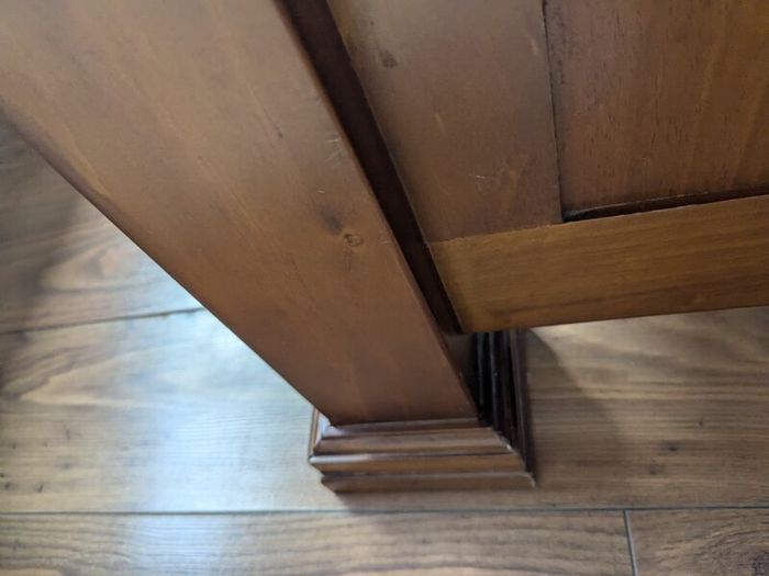 5 ft Bed frame -Dark Wood-EZ Living