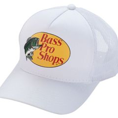 Bass Pro Shops Mesh Trucker Hat - White