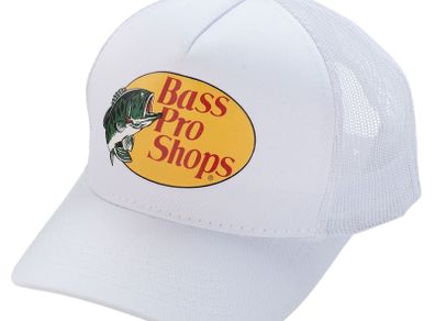 Bass Pro Shops Mesh Trucker Hat - White