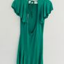 ASOS Emerald Green Open Back Ruffle Sleeve Detail Mini Dress UK 8 Image 3