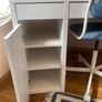 Ikea Micke White Desk, Chair & Lamp Image 4