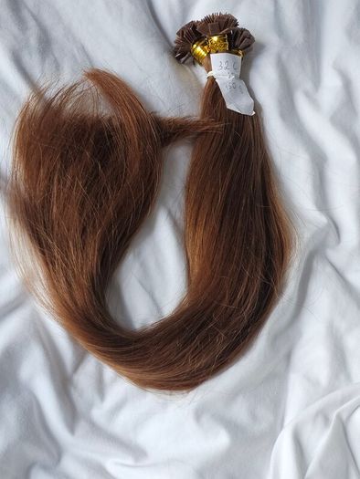 Hair extensions red brown