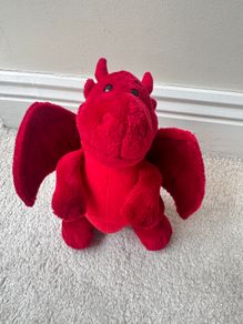 Suki 14444 Dragon Red approx. 18 cm. Plush Used Please see photos