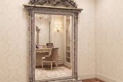 Very nice large mirror with light tones and architectural design
