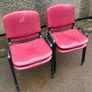 4 x Sturdy Stackable Plastic/ Metal Chairs Image 2