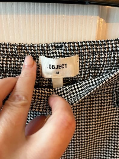 NEW Object Trousers Houndstooth Cigarette Style - Size 38 / UK 10