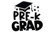 Pre K Grad Iron on Decal.