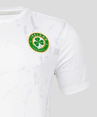 Rep. Ireland Football Mens Coaching Training T-Shirt - White [Large]