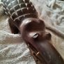vintage carved crocodile Image 8