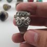 15 Ancient Style Antique Rings Mixed Brass Stone & Glass Collectible Lot Image 10