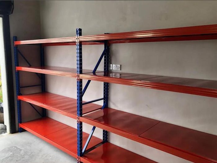 Longspan Shelving - 4 Metal Shelves