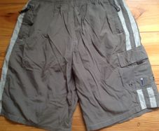 XL Khaki Green Swim Shorts