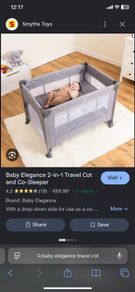 baby elegance travel cot