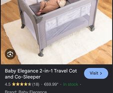 baby elegance travel cot