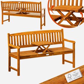 Garden Bench Weatherproof Wood