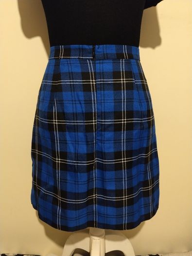 Blue Check Skirt, New With Tags
