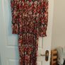 Floral full length Dress size 12 with sleeves Image 5