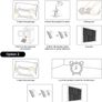 FREE SHIPPING 48 Pack Charcoal Acoustic Panels Studio Foam Wedges Fireproof Soundproof Padding Wall Panels 2.5 X 30 X 30cm/1" X 12" X 12" Image 3