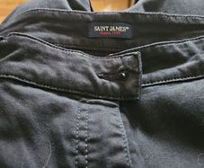 Ladies Cropped Saint James Navy Trousers