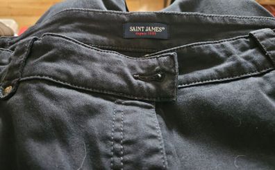 Ladies Cropped Saint James Navy Trousers