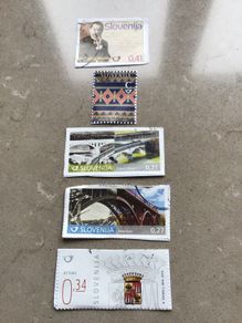 5 stamps from Slovenia