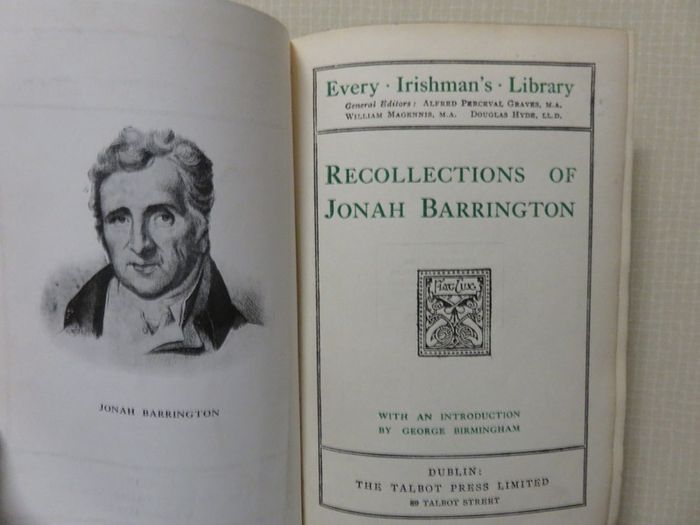 Recollections of Jonah Barrington; George Bermingham