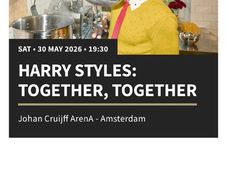 3 tickets for harry styles Amsterdam