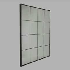 Black Frame Window Mirror