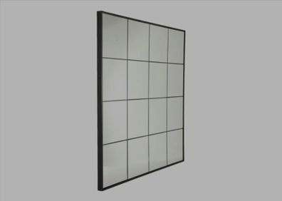Black Frame Window Mirror
