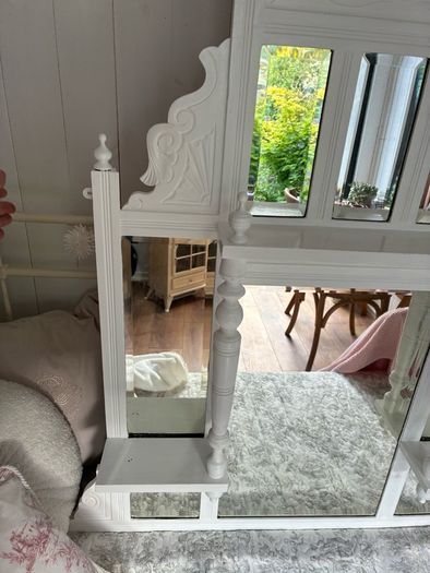shabby chic over the mantle mirror