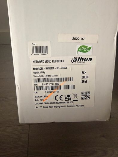 Dahua Camera system - 8 channel