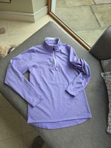 Under Par ladies mauve golf top uk10