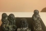 handmade Canadian Inuit soap stone figures with free postage