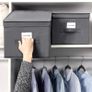 _Folding Storage Box with Lid, 40 x 30 x 25 cm, Pack of 3 Image 3