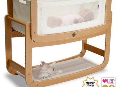 Snuzpod 4 beside crib (next to me)