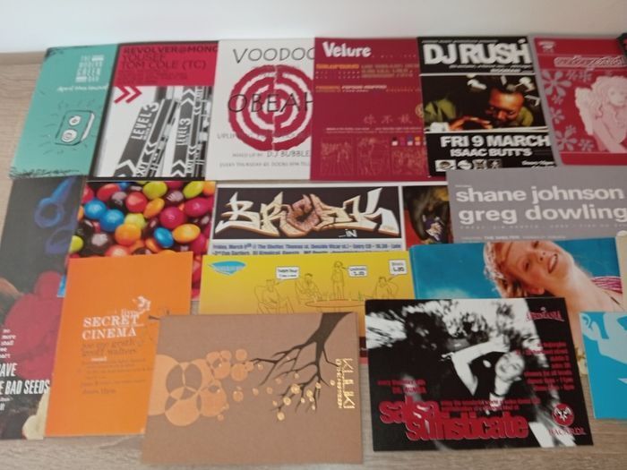 Collection of flyers/cards early 2000s Dublin club/pub scene advertising etc good order