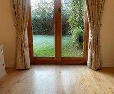 Laura Ashley Curtains double door with rail rings everything included.