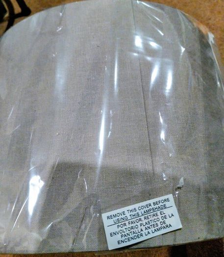 Beidge cloured lampshade