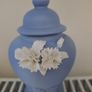 Vintage light blue Jasperware urn Image 5