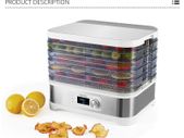 Household Food Processor Fast Food Dehydrator Stainless Steel Drying Machine Electric Air Dryer Drying Fruit Meat Fruit