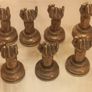 7 Lorenzo Quinn chess pawns in bronze, numbered, D18 freepost Image 4