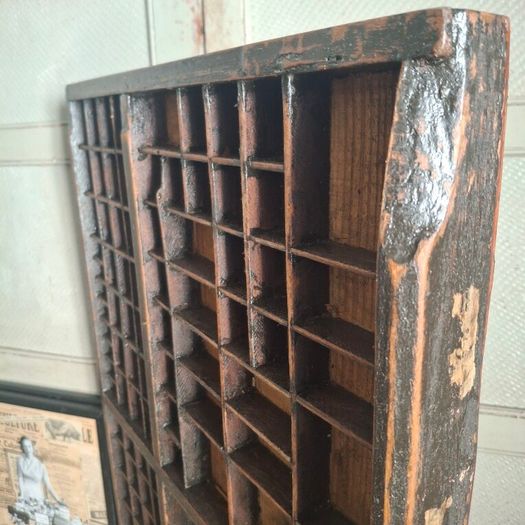 Antique French Printer Tray