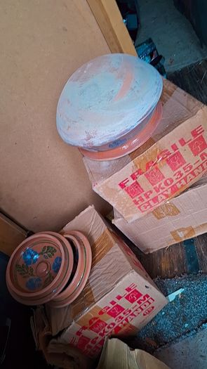Indian Clay handi cooking pots still new in boxes